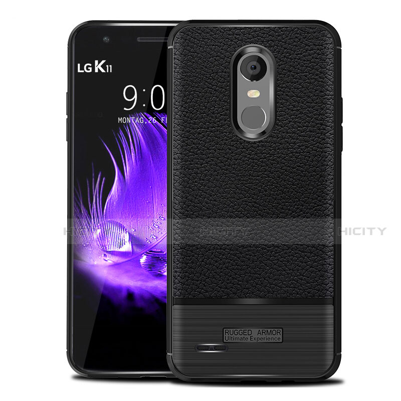 Funda Silicona Goma de Cuero Carcasa para LG K11