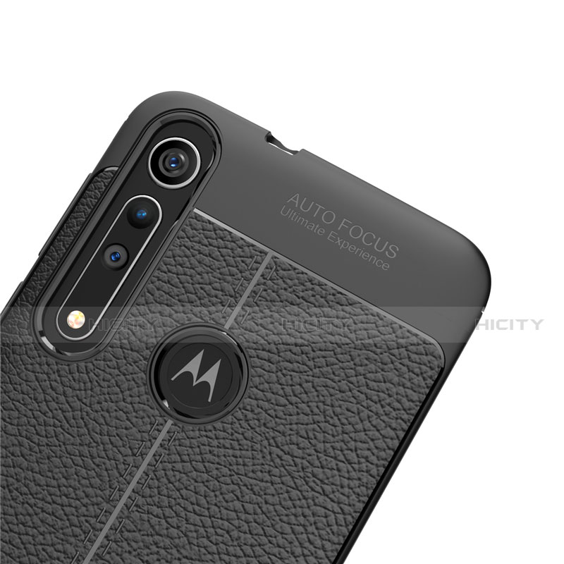 Funda Silicona Goma de Cuero Carcasa para Motorola Moto G8 Play