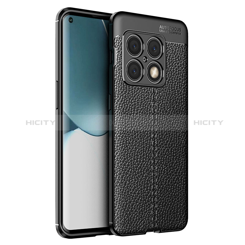 Funda Silicona Goma de Cuero Carcasa para OnePlus 10 Pro 5G Negro