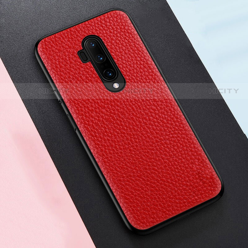 Funda Silicona Goma de Cuero Carcasa para OnePlus 7T Pro