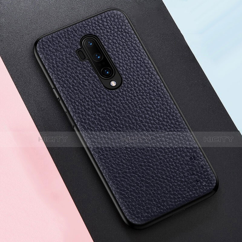 Funda Silicona Goma de Cuero Carcasa para OnePlus 7T Pro 5G Azul