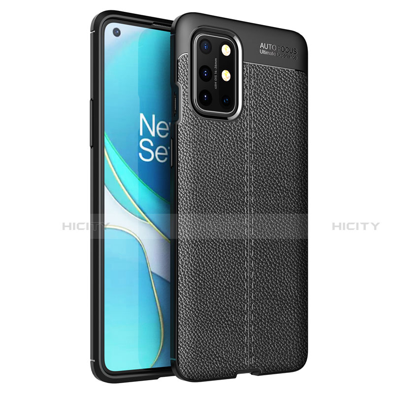 Funda Silicona Goma de Cuero Carcasa para OnePlus 8T 5G Negro