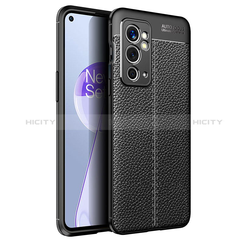 Funda Silicona Goma de Cuero Carcasa para OnePlus 9RT 5G Negro