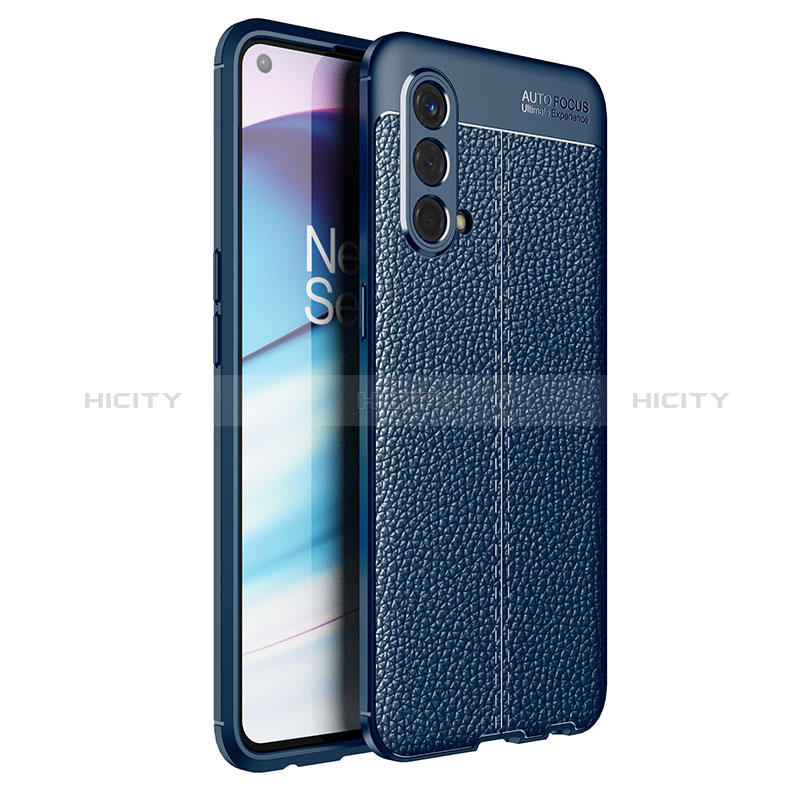 Funda Silicona Goma de Cuero Carcasa para OnePlus Nord CE 5G Azul