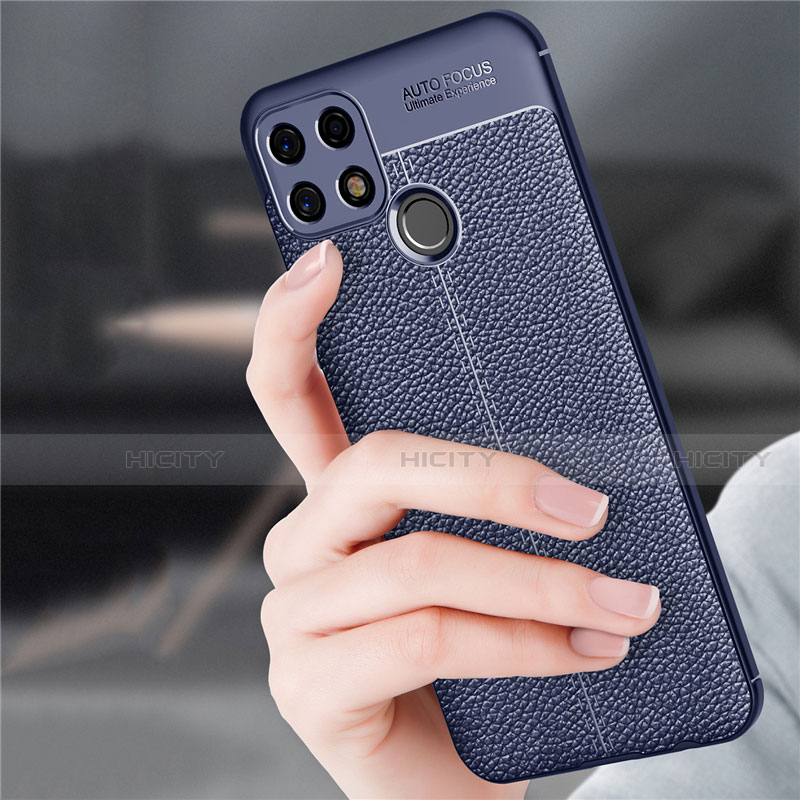 Funda Silicona Goma de Cuero Carcasa para Oppo A15