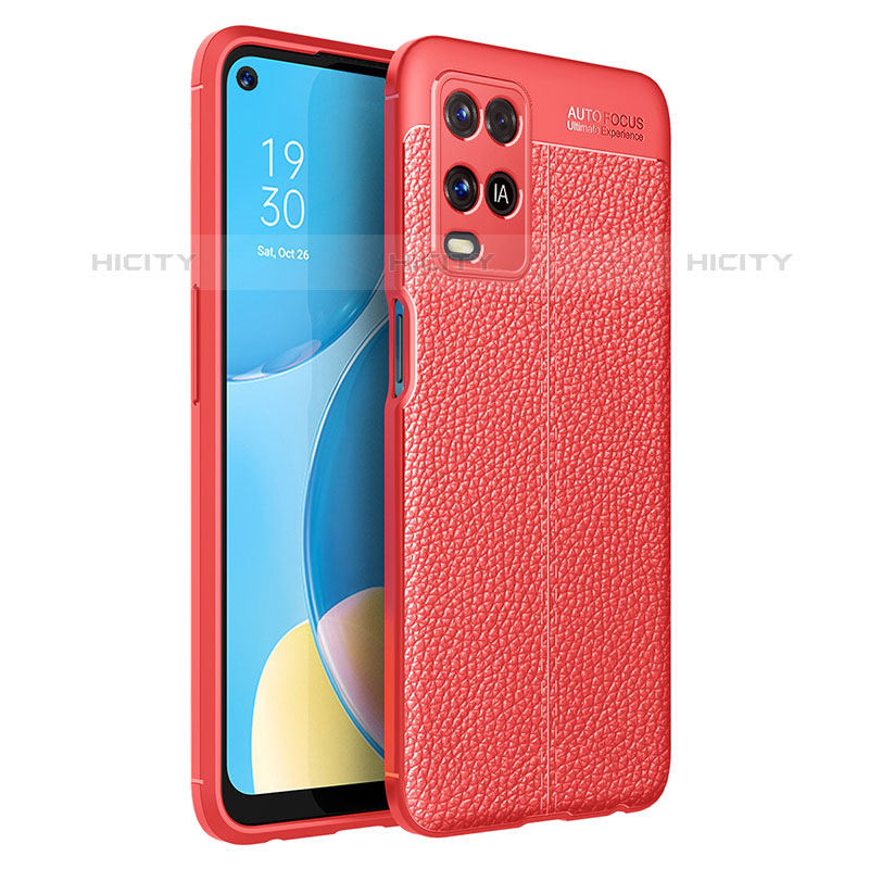 Funda Silicona Goma de Cuero Carcasa para Oppo A54 4G