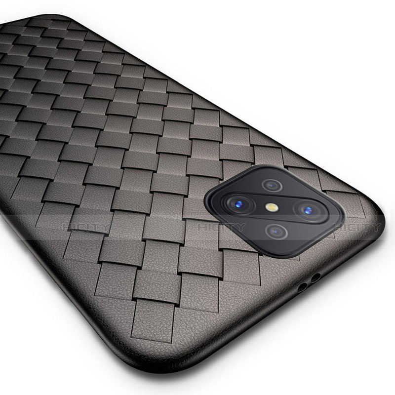 Funda Silicona Goma de Cuero Carcasa para Oppo A92s 5G