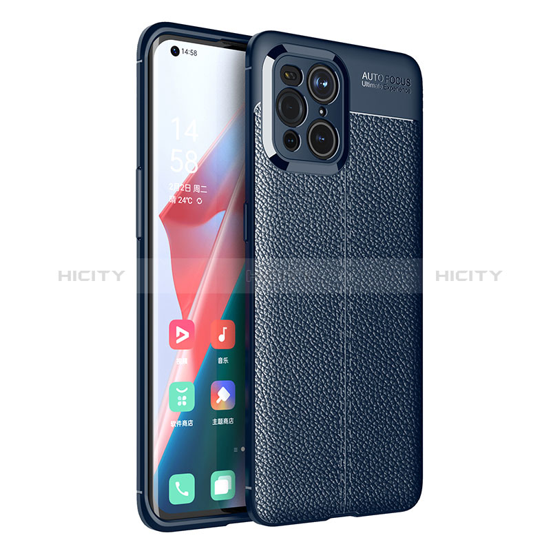 Funda Silicona Goma de Cuero Carcasa para Oppo Find X3 5G