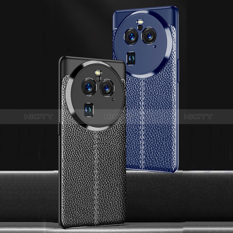 Funda Silicona Goma de Cuero Carcasa para Oppo Find X6 Pro 5G