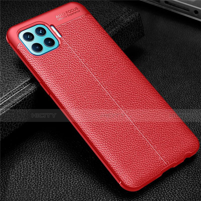 Funda Silicona Goma de Cuero Carcasa para Oppo Reno4 F