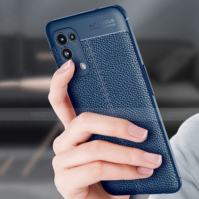 Funda Silicona Goma de Cuero Carcasa para Oppo Reno5 Pro 5G