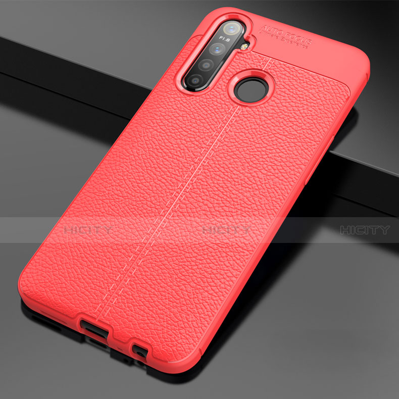 Funda Silicona Goma de Cuero Carcasa para Realme 5