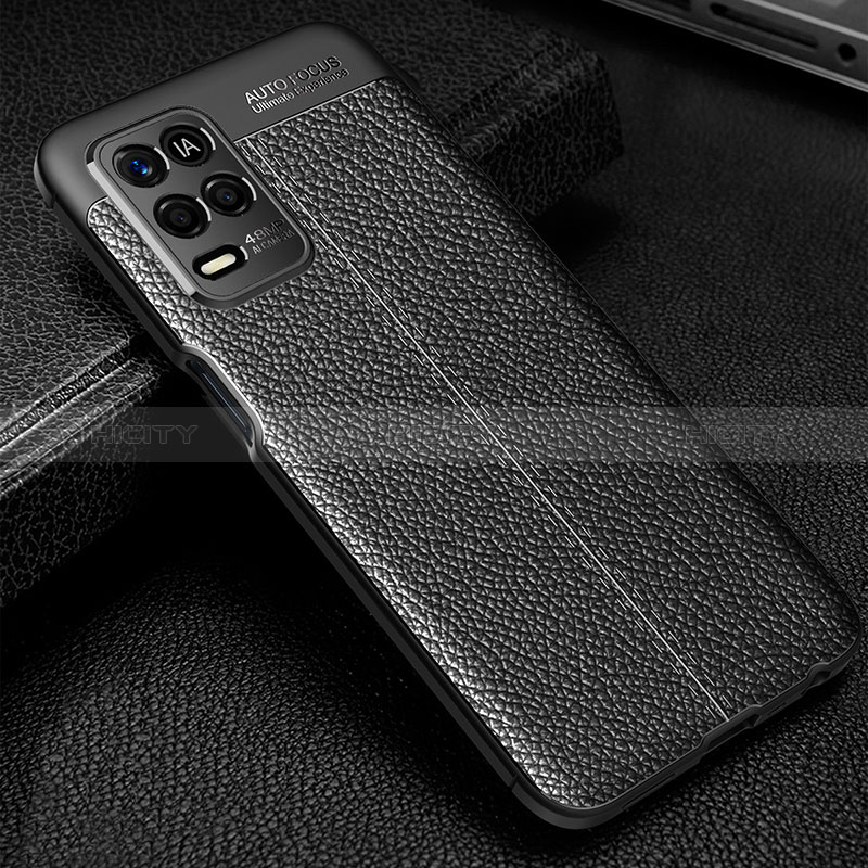 Funda Silicona Goma de Cuero Carcasa para Realme 8s 5G Negro