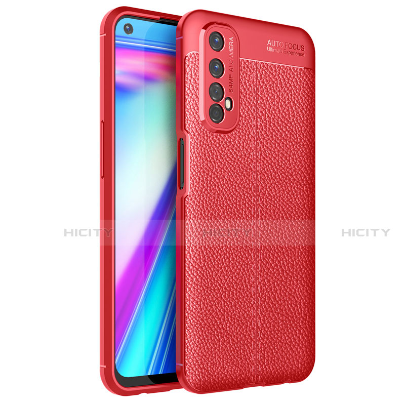 Funda Silicona Goma de Cuero Carcasa para Realme Narzo 20 Pro Rojo