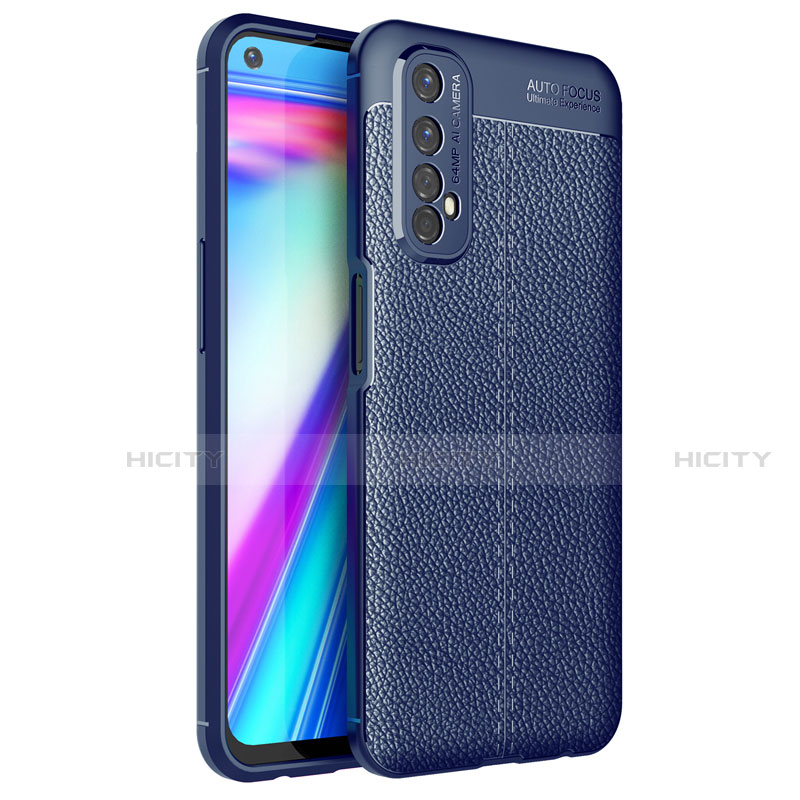 Funda Silicona Goma de Cuero Carcasa para Realme Narzo 30 4G Azul