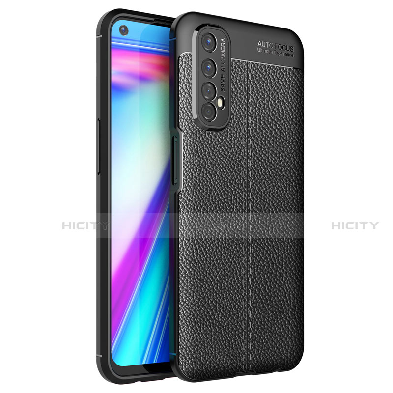 Funda Silicona Goma de Cuero Carcasa para Realme Narzo 30 4G Negro