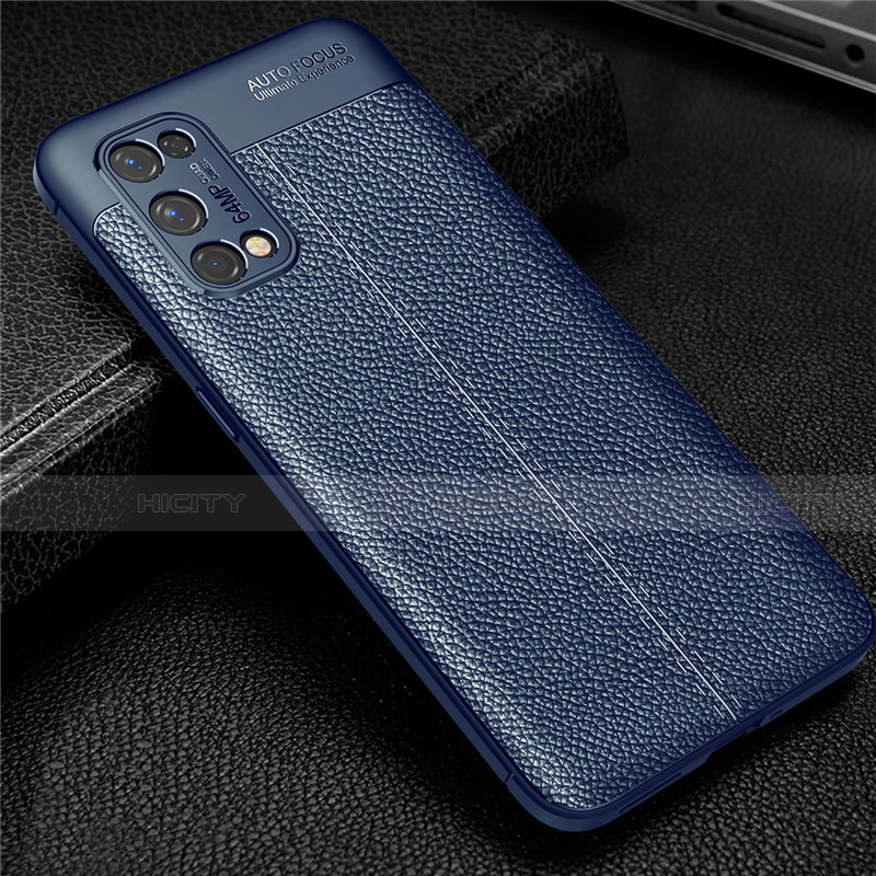 Funda Silicona Goma de Cuero Carcasa para Realme Q2 Pro 5G Azul