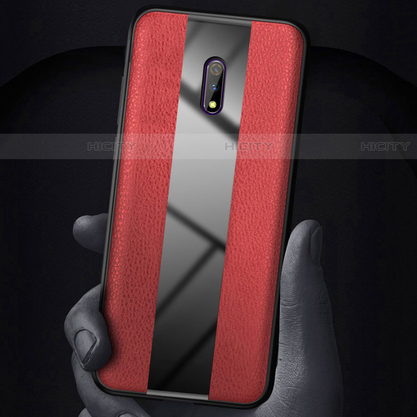 Funda Silicona Goma de Cuero Carcasa para Realme X