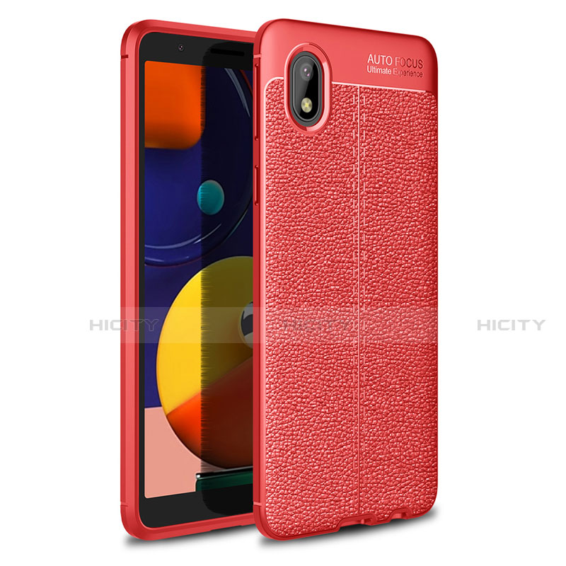 Funda Silicona Goma de Cuero Carcasa para Samsung Galaxy A01 Core