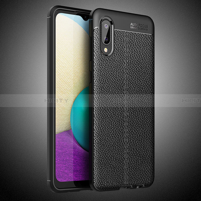 Funda Silicona Goma de Cuero Carcasa para Samsung Galaxy A02