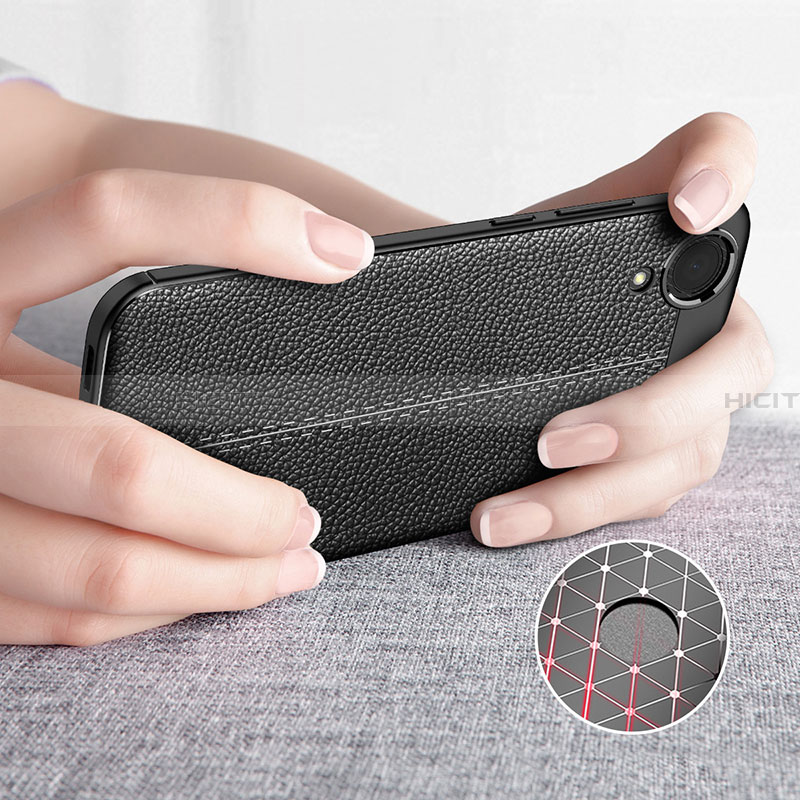 Funda Silicona Goma de Cuero Carcasa para Samsung Galaxy A03 Core