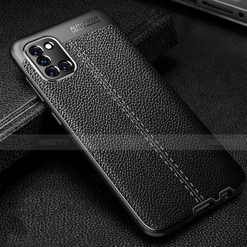 Funda Silicona Goma de Cuero Carcasa para Samsung Galaxy A31 Negro