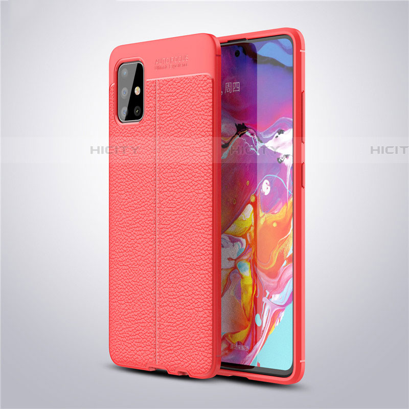 Funda Silicona Goma de Cuero Carcasa para Samsung Galaxy A51 5G