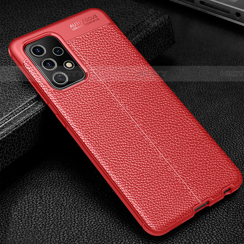 Funda Silicona Goma de Cuero Carcasa para Samsung Galaxy A52 4G