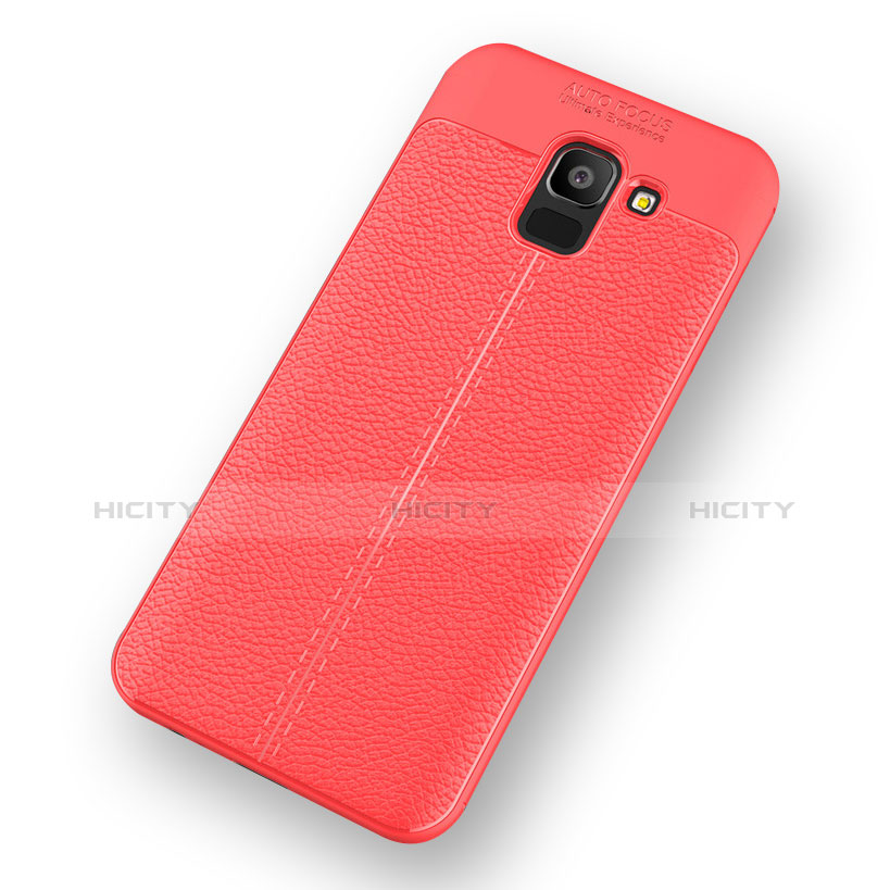 Funda Silicona Goma de Cuero Carcasa para Samsung Galaxy J6 (2018) J600F