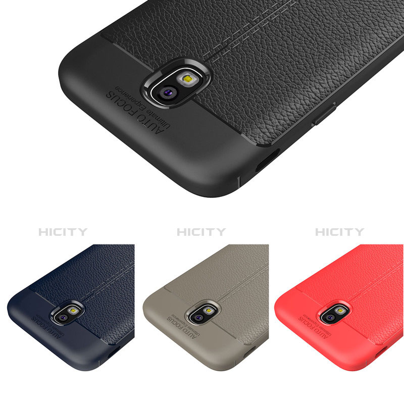 Funda Silicona Goma de Cuero Carcasa para Samsung Galaxy J7 (2017) Duos J730F