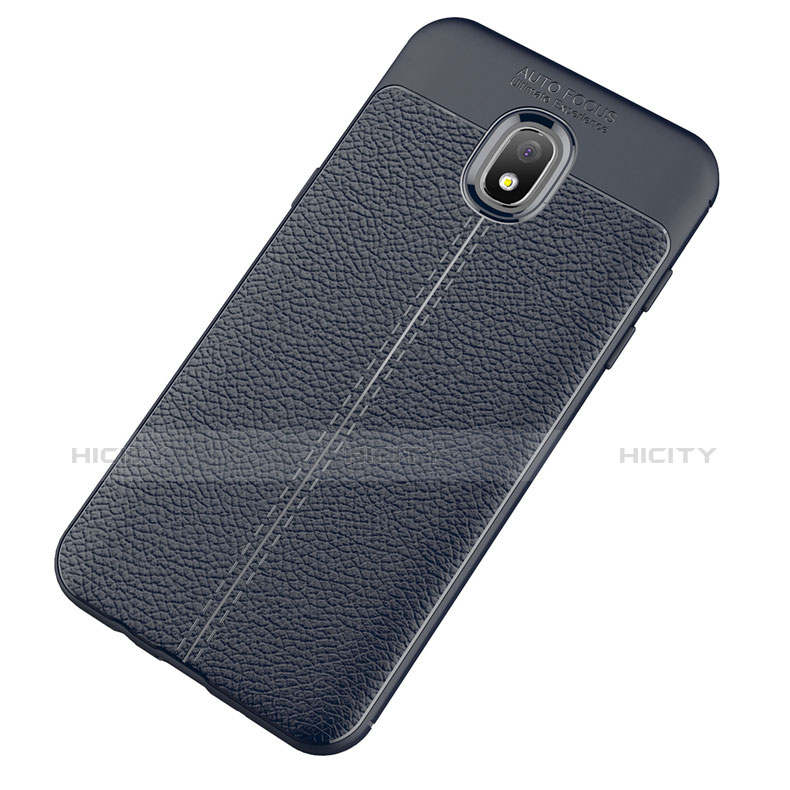 Funda Silicona Goma de Cuero Carcasa para Samsung Galaxy J7 (2018) J737 Azul