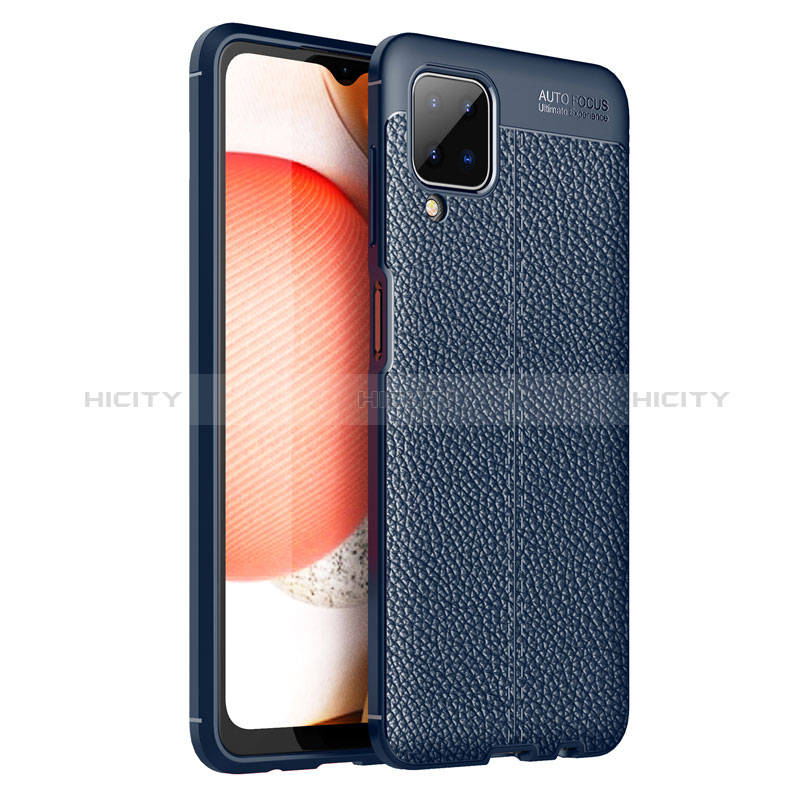 Funda Silicona Goma de Cuero Carcasa para Samsung Galaxy M12 Azul