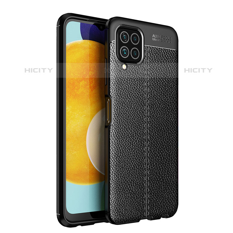 Funda Silicona Goma de Cuero Carcasa para Samsung Galaxy M32 4G Negro