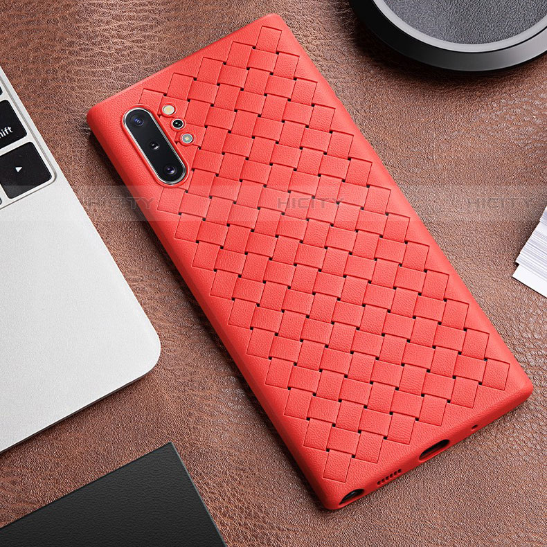 Funda Silicona Goma de Cuero Carcasa para Samsung Galaxy Note 10 Plus 5G