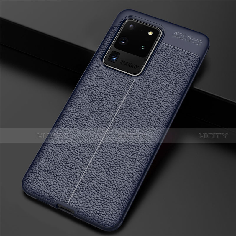 Funda Silicona Goma de Cuero Carcasa para Samsung Galaxy S20 Ultra