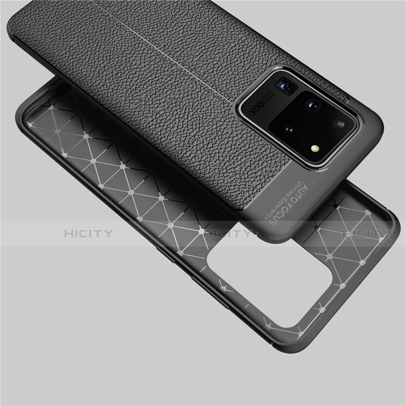 Funda Silicona Goma de Cuero Carcasa para Samsung Galaxy S20 Ultra