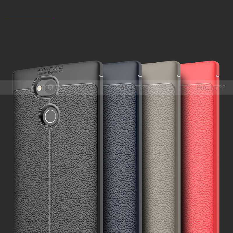 Funda Silicona Goma de Cuero Carcasa para Sony Xperia L2