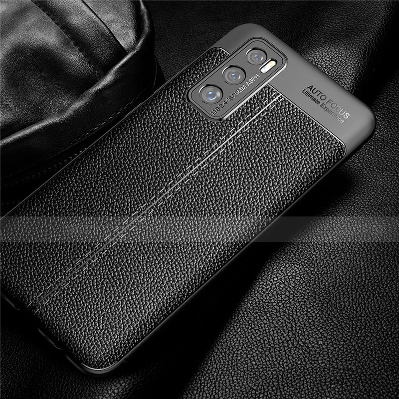 Funda Silicona Goma de Cuero Carcasa para Vivo V20 SE