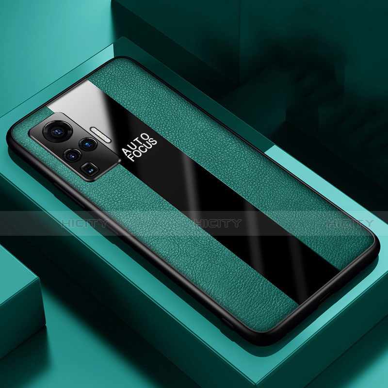 Funda Silicona Goma de Cuero Carcasa para Vivo X50 Pro 5G Verde