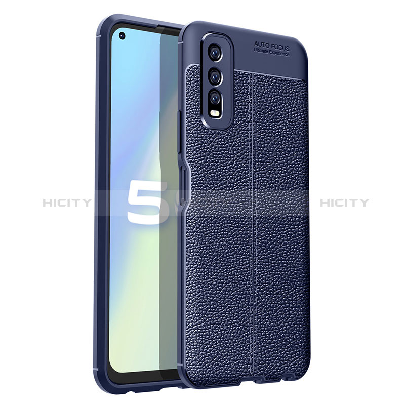 Funda Silicona Goma de Cuero Carcasa para Vivo Y51s 5G