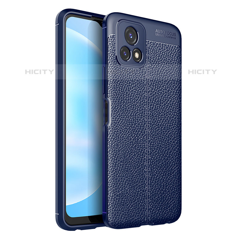 Funda Silicona Goma de Cuero Carcasa para Vivo Y52s 5G Azul