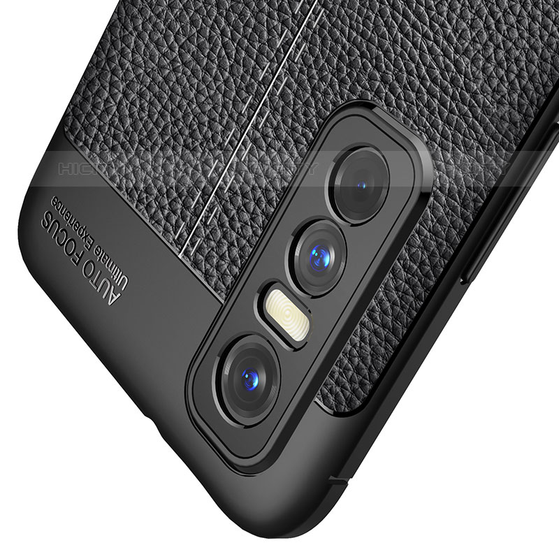 Funda Silicona Goma de Cuero Carcasa para Vivo Y73s 5G