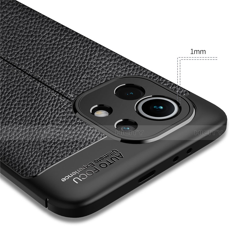 Funda Silicona Goma de Cuero Carcasa para Xiaomi Mi 11 Lite 5G