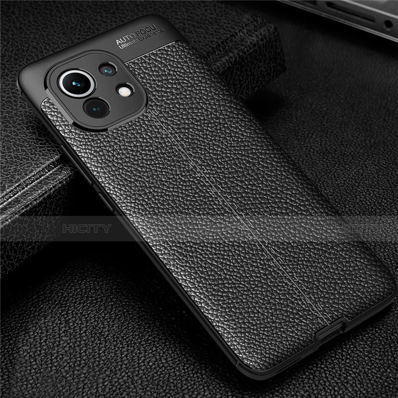 Funda Silicona Goma de Cuero Carcasa para Xiaomi Mi 11 Lite 5G