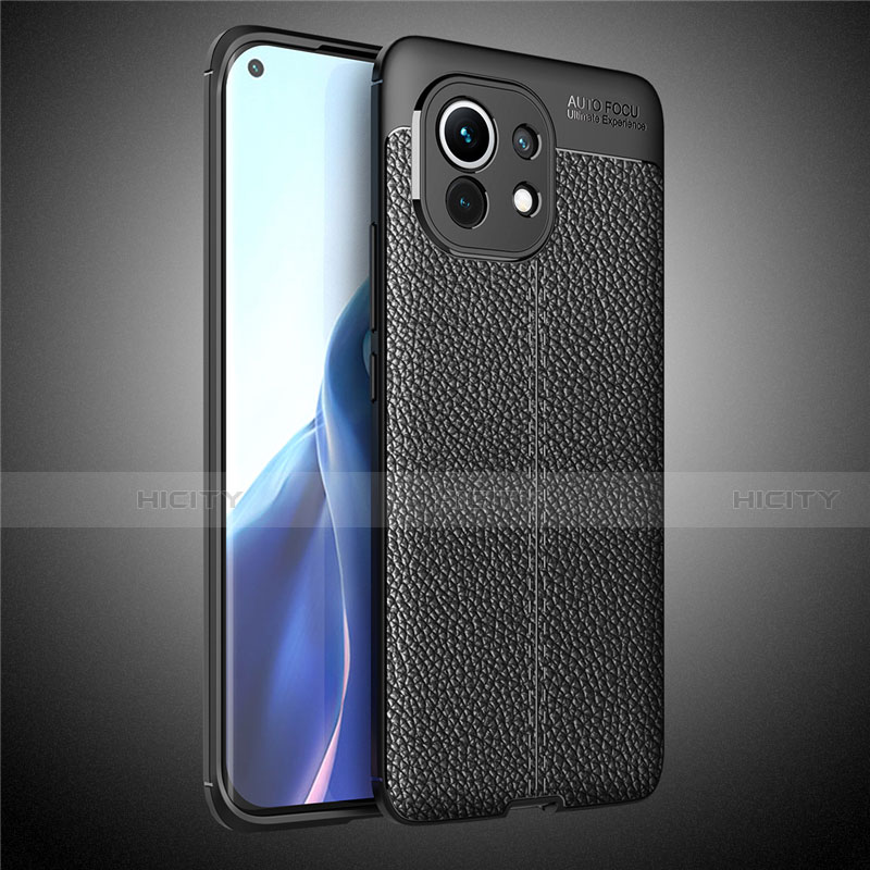 Funda Silicona Goma de Cuero Carcasa para Xiaomi Mi 11 Lite 5G