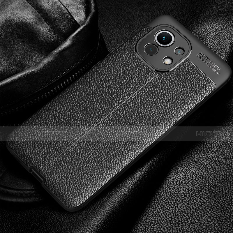 Funda Silicona Goma de Cuero Carcasa para Xiaomi Mi 11 Lite 5G