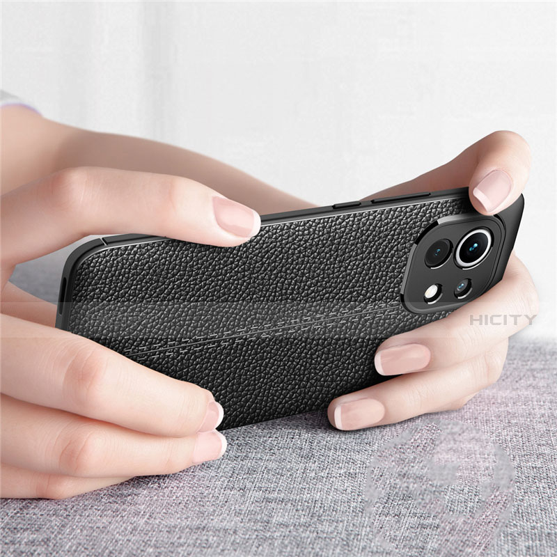 Funda Silicona Goma de Cuero Carcasa para Xiaomi Mi 11 Lite 5G