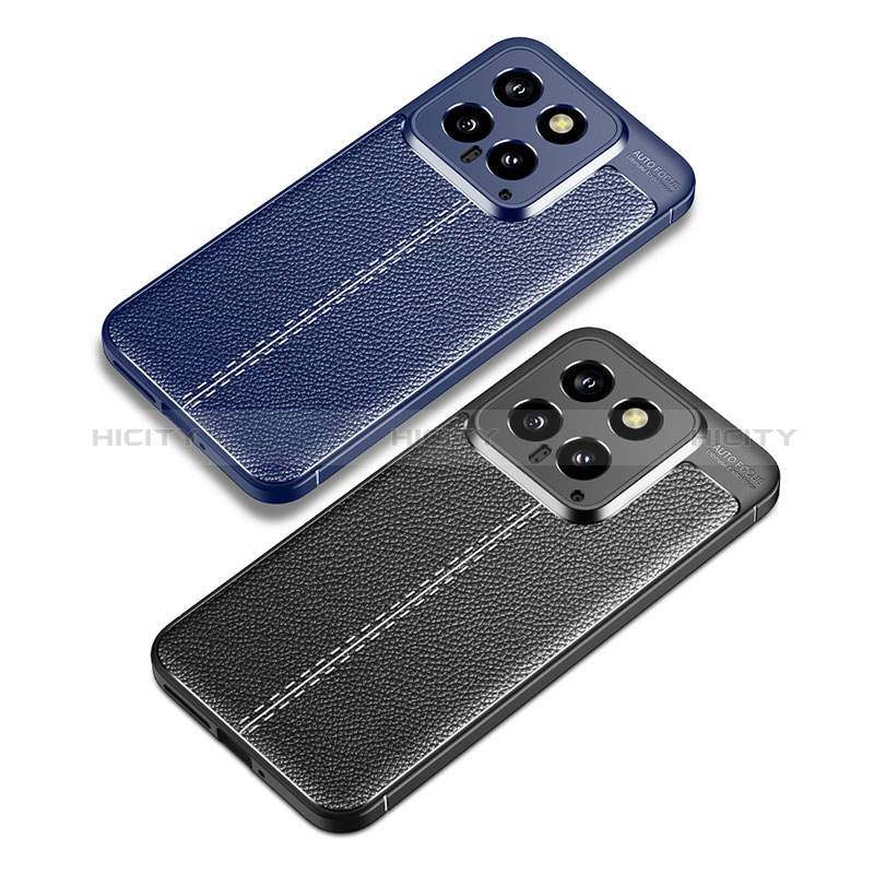 Funda Silicona Goma de Cuero Carcasa para Xiaomi Mi 14 5G