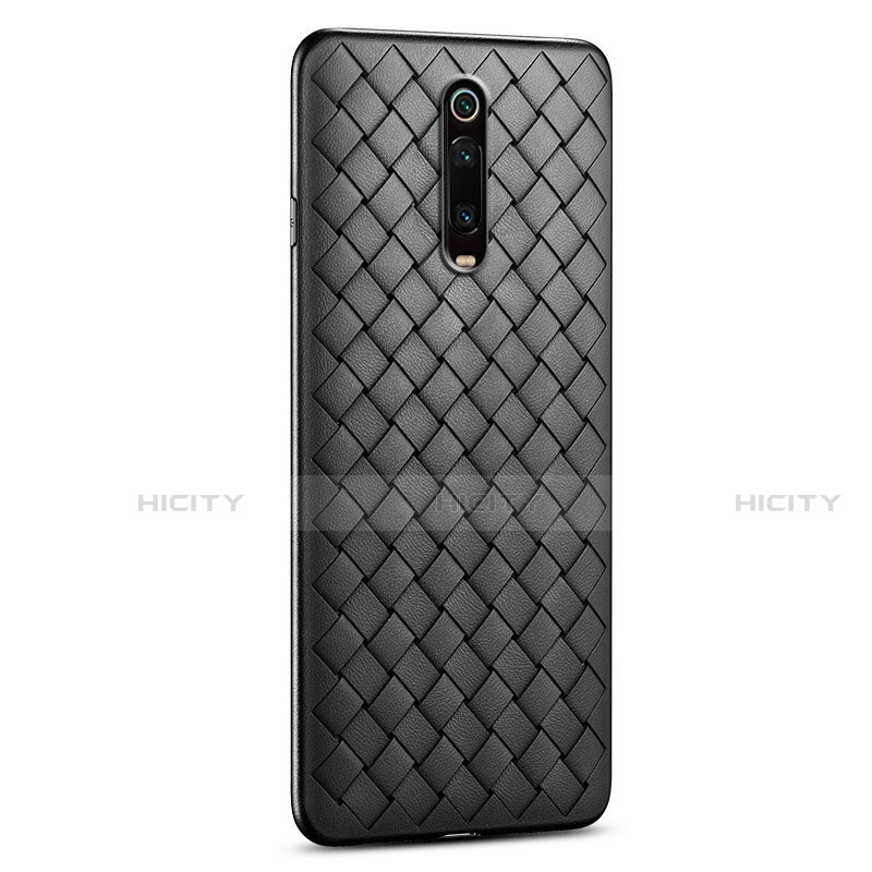 Funda Silicona Goma de Cuero Carcasa para Xiaomi Mi 9T Negro