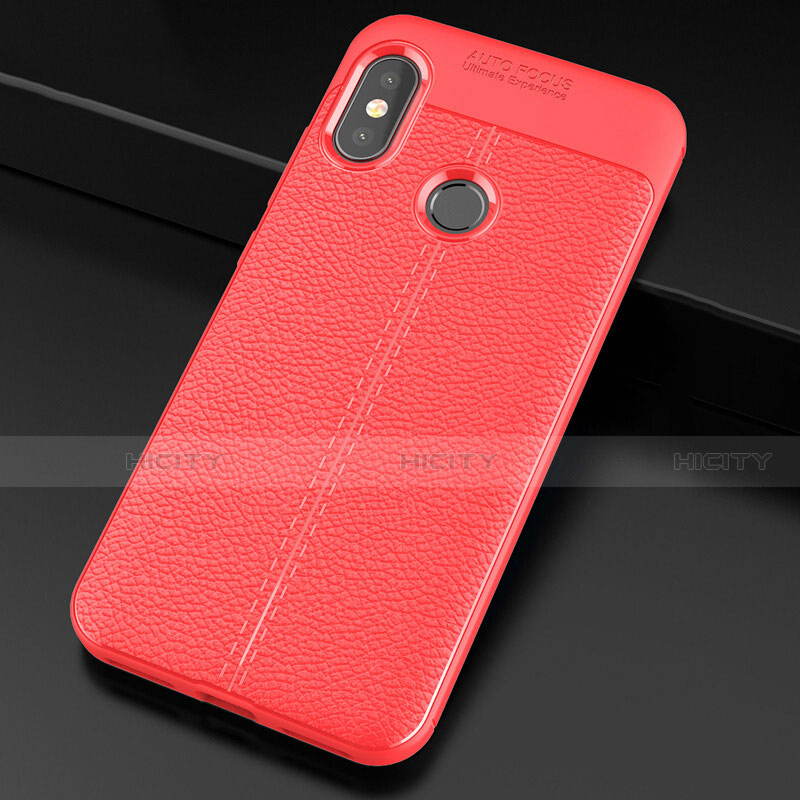 Funda Silicona Goma de Cuero Carcasa para Xiaomi Mi A2 Lite